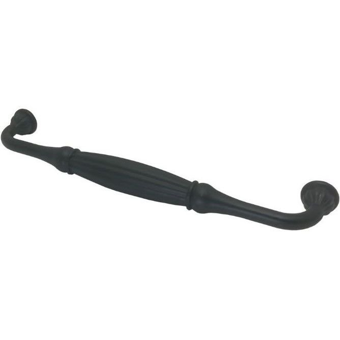 Tomruk 128 mm Mat Siyah Rustik Zamak Kulp