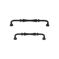Vezir 128 mm Mat Siyah Rustik Zamak Kulp
