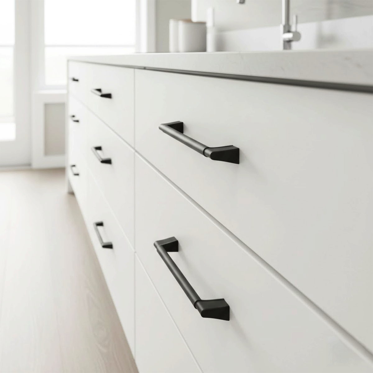 Nazen Kulp 224 mm Siyah Dolap Çekmece Vestiyer Kulbu