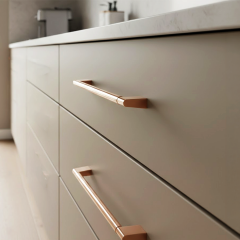 Nazen Kulp 224 mm Parlak Bakır Dolap Çekmece Vestiyer Kulbu