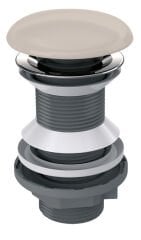 Lavabo süzgeç pop-up,t.deliksiz,mat vizon (Lavabo Sifonu Dahil)