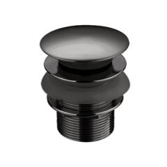 Lavabo süzgeç pop-up,t.deliksiz,mat siyah (Lavabo Sifonu Dahil)