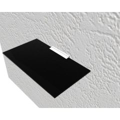 Cam raf seti 895mm, siyah cam ile