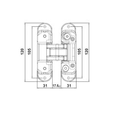 CDH 60 Gizli mentese parlak pirinç 60kg