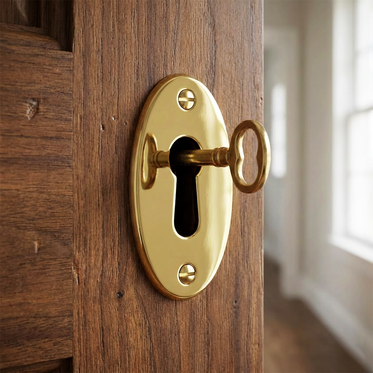 Rozet pirinç parlak 20x37mm