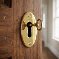 Rozet pirinç parlak 20x37mm