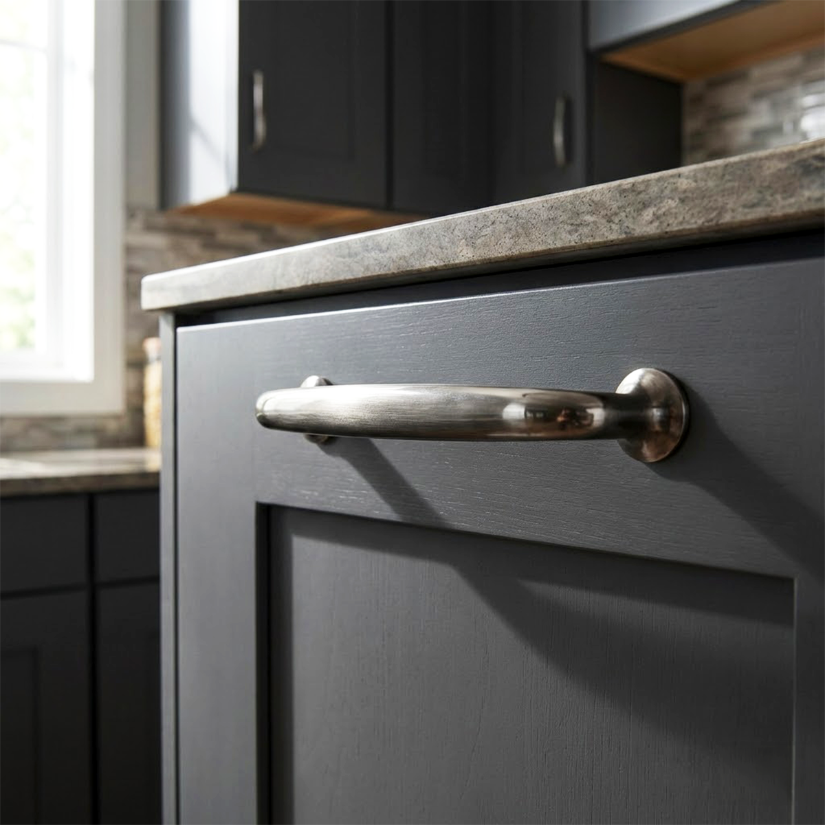 Pamir 160 mm Füme Zamak Kulp Dolap Çekmece Vestiyer Kulbu