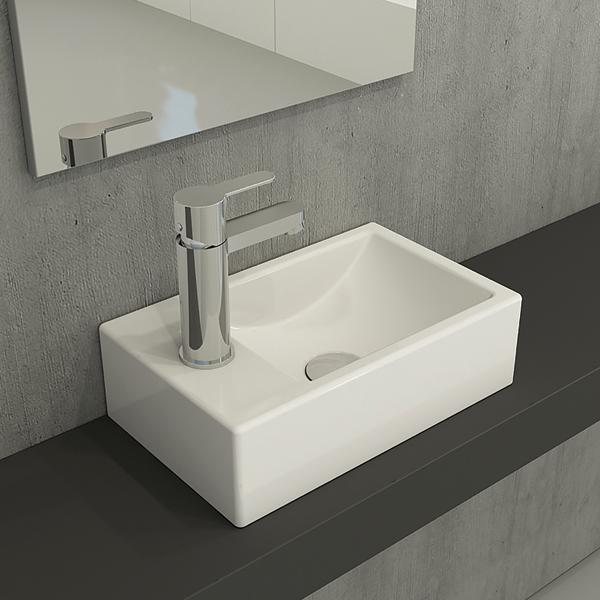 MOLLY Lavabo,par.beyaz,370x230mm,sol