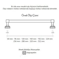 GAIN MK Kulp parlak pirinç 224mm