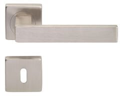 1531 Kare Rozetli Paslanmaz Çelik (ODA) Kapı Kolu