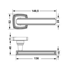 MARTIN Kol seti (wc) antik bronz
