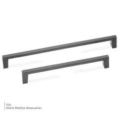 Vito 160 mm Siyah Zamak Kulp Dolap Çekmece Vestiyer Kulbu