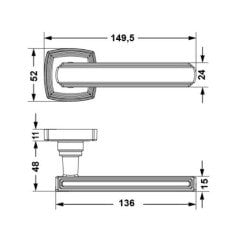 MARTIN Kol seti (oda) antik gümüs