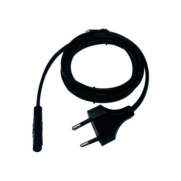 Euro fisli güç kablosu, 2000mm, siyah