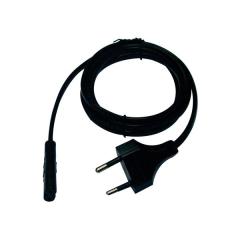 Euro fisli güç kablosu, 2000mm, siyah