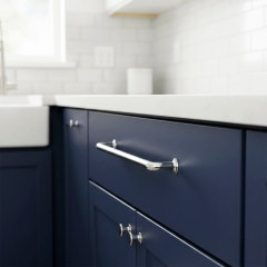 Ilgın 192 mm Krom Zamak Kulp Dolap Çekmece Vestiyer Kulbu