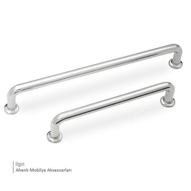 Ilgın 192 mm Krom Zamak Kulp Dolap Çekmece Vestiyer Kulbu