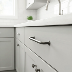 Ilgın 192 mm Siyah Zamak Kulp Dolap Çekmece Vestiyer Kulbu