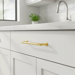 Ilgın 192 mm Altın Zamak Kulp Dolap Çekmece Vestiyer Kulbu