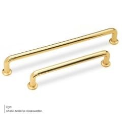 Ilgın 192 mm Altın Zamak Kulp Dolap Çekmece Vestiyer Kulbu