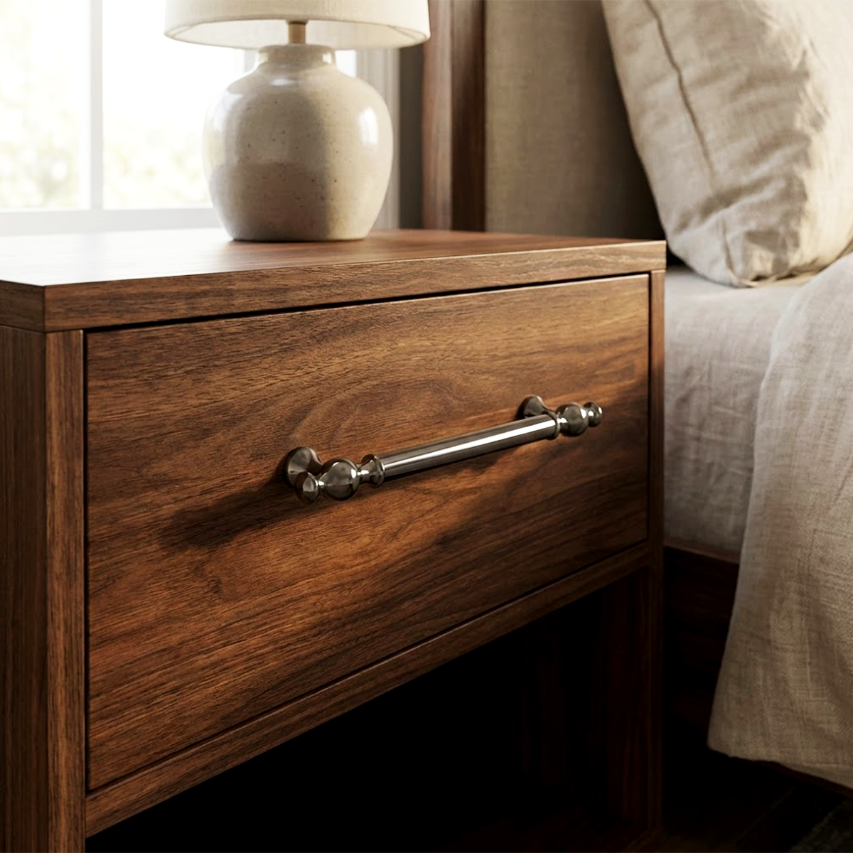 Dora 160 mm Füme Zamak Kulp Dolap Çekmece Vestiyer Kulbu