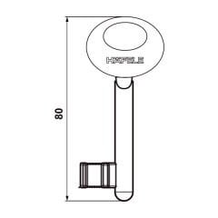 H40.01-H45.01 Kilit oda tipi anahtar n.4