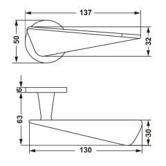 CROWN Kol seti (barelli) mat nikel