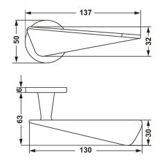 CROWN Kol seti (barelli) mat siyah
