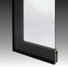 1x4 Alüminyum Çerçeve Kapak Profili Siyah Renk