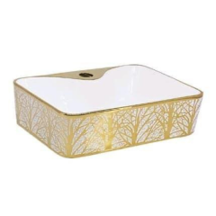 Gold Ağaç Desenli Lavabo