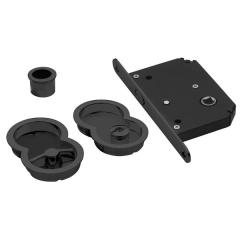 OTTO Kayar k.kilidi WC mat siyah 50/16mm