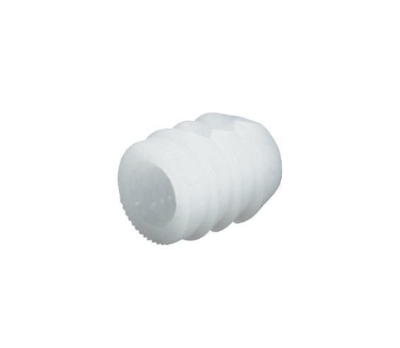 Dübel, tutkalli plastik beyaz M4x8mm