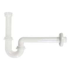 U lavabo sifonu, plastik, beyaz