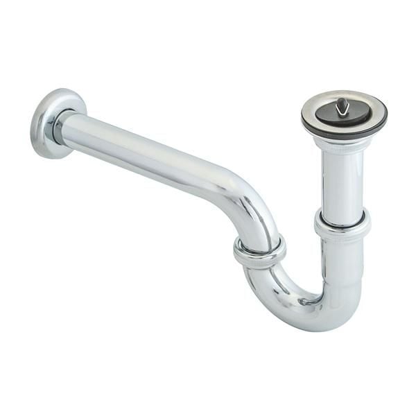 Sifon, metal, 350mm, parlak krom