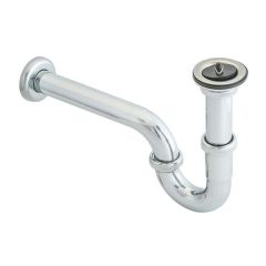 Sifon, metal, 350mm, parlak krom