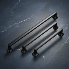 Panço 128 mm Mat Siyah Zamak Kulp Dolap Kulbu