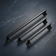 Panço 160 mm Mat Siyah Zamak Kulp Dolap Kulbu