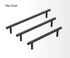 LINDSEY III Kulp mat siyah 128mm