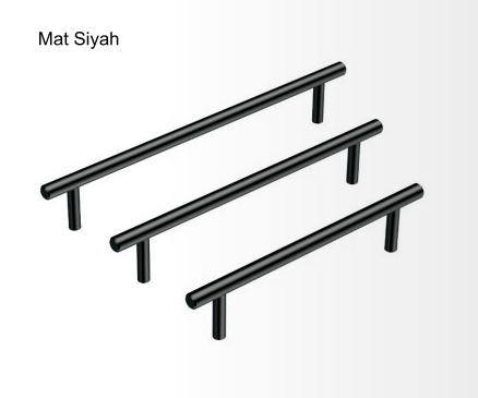 LINDSEY III Kulp mat siyah 160mm