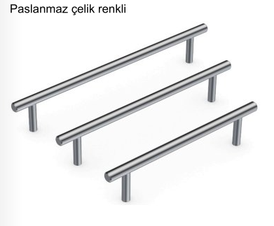 LINDSEY III Kulp paslanmaz çelik renkli 224mm