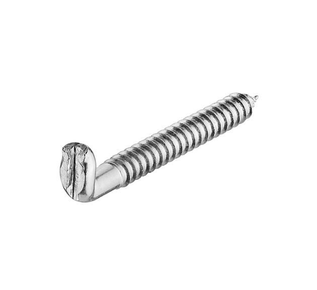 Kancali vida düz nikel 55mm - 100 Adet