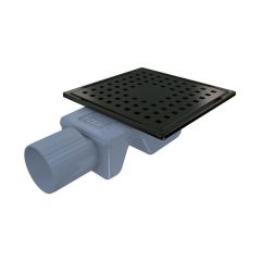 WASH Yer süzgeci,Ø50,100x100,m.siyah