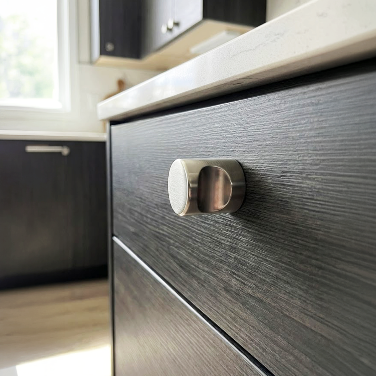 GRIMALDO II Düğme kulp paslanmaz çelik renkli Ø12mm