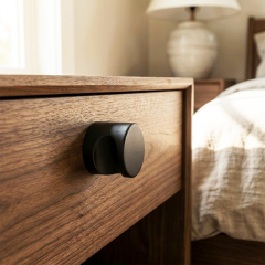 GRIMALDO II Düğme kulp mat siyah Ø12mm