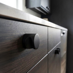 GRIMALDO II Düğme kulp mat siyah Ø20mm