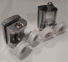 Duşakabin Metal Krom Rulman Teker (8 Adet)