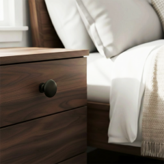 CLAUS II Düğme kulp mat siyah Ø19mm