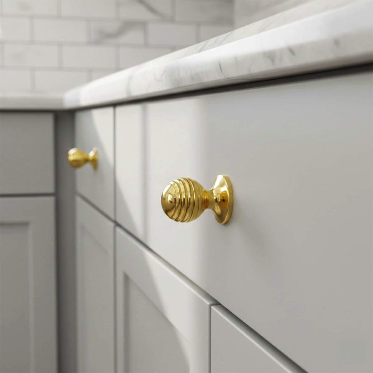 GAIN MK Dügme kulp parlak altin Ø25mm