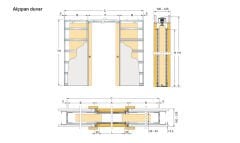 ESTENSIONE Çift 600+600x2100mm