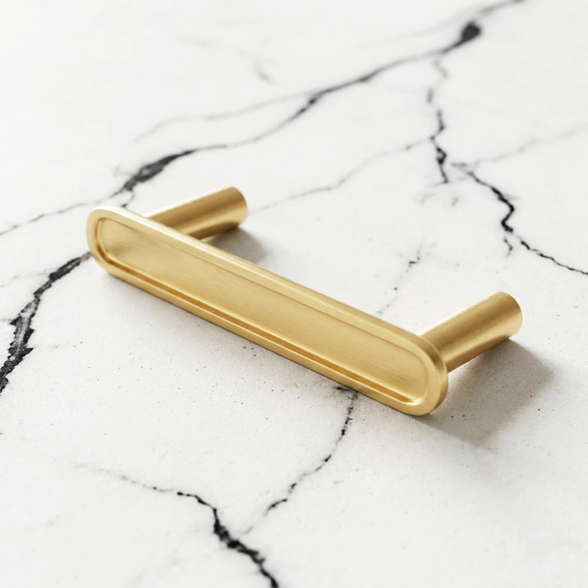 H2320 Kulp, mat altın 128mm